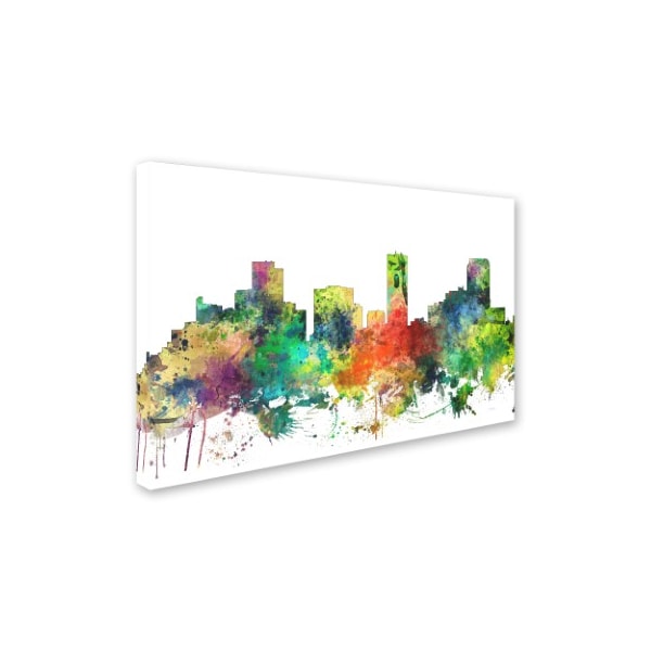 Marlene Watson 'Denver Colorado Skyline SP' Canvas Art,12x19